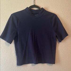 Arizona Jean Company Blue Fitted Crop T-Shirt